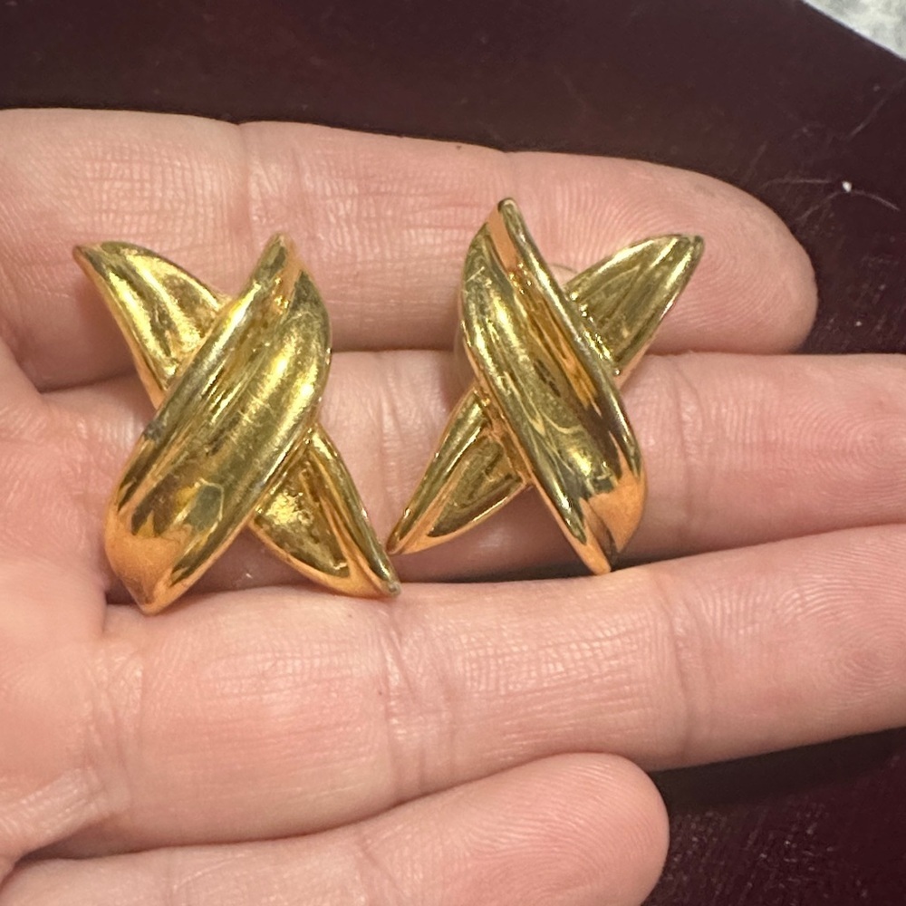 VTG Anne Klein Twisted Earrings
